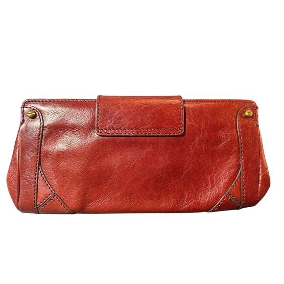 Cole Haan Cognac leather vintage purse clutch - Picture 1 of 11